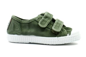 Cienta velcroschoentjes, olijfgroen (maat 21-35)