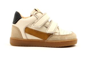 Ocra sneakertjes, wit/oker (maat 19-24)