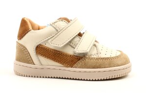Ocra baskettertjes, offwhite/cognac (maat 19-24)
