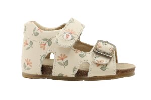 Falcotto sandaaltje, bloemetjes crème (maat 19-24)